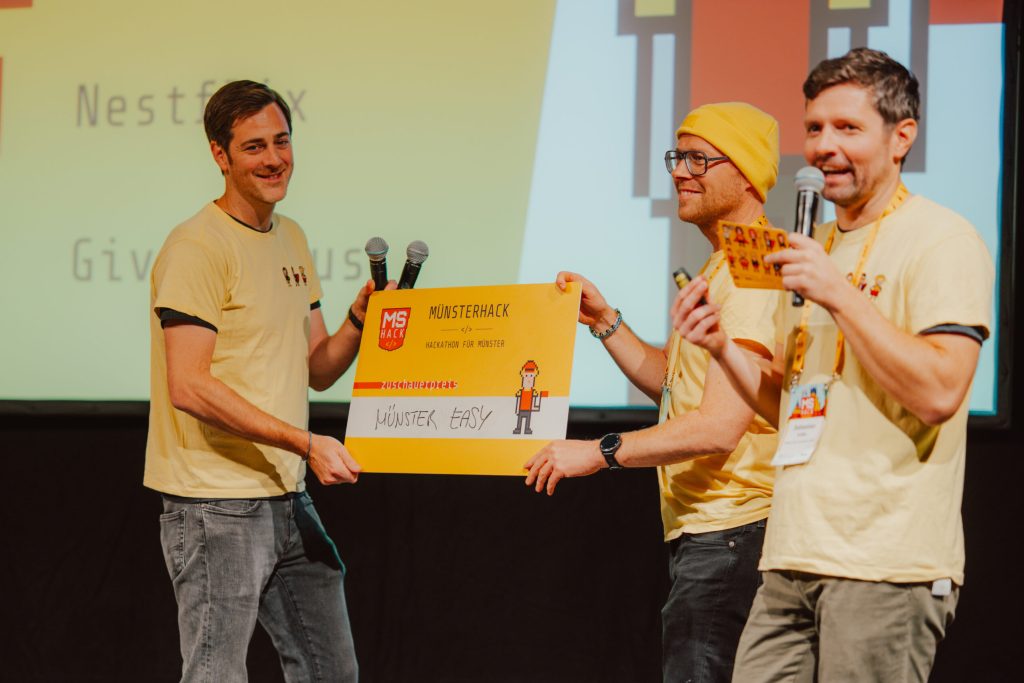 Hackathon Münster 2025: Team Easy Publikumspreis (c)Franca Porsch
